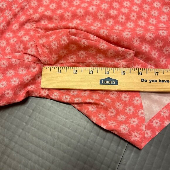 PETER MILLAR WOMENS XL CORAL PERFORMANCE MESH LINED LIGHTWEIGHT SHORTS - Picture 2 of 8